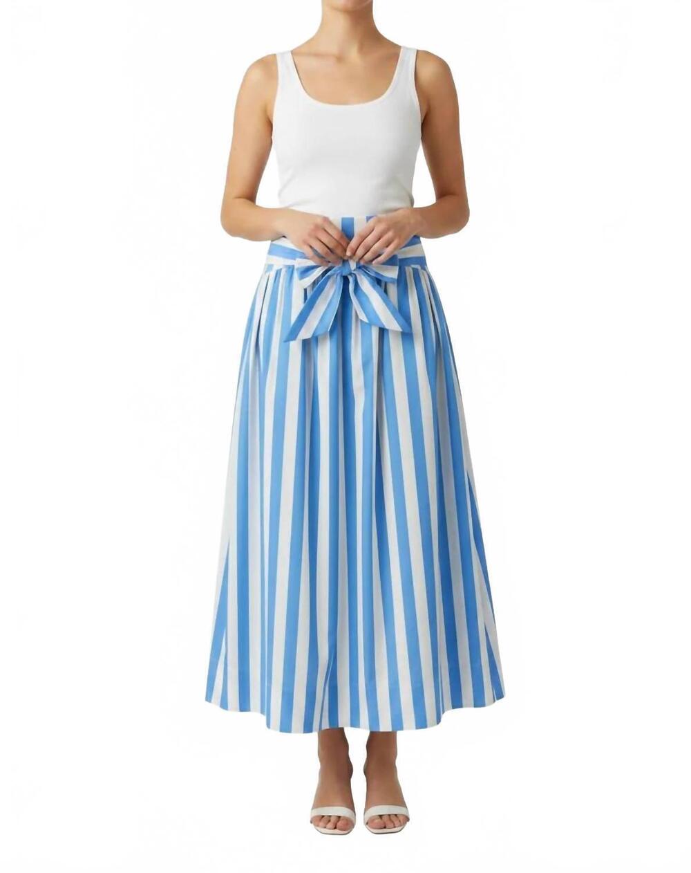 NEW CAROLINE CONSTAS layla midi skirt in periwrinkle